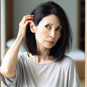 薄毛が気になる女性