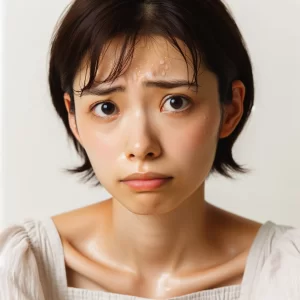 顔汗・頭の汗がすごいので悩んでいる女性