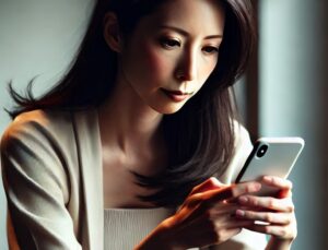スマホ顔