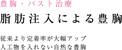 脂肪注入による豊胸