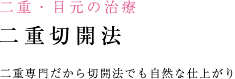 二重切開法