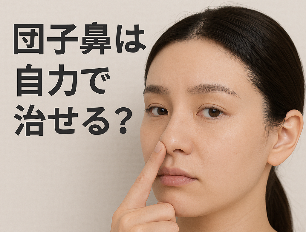 団子鼻は自力で治せる？効果的な改善法と限界を専門医が解説