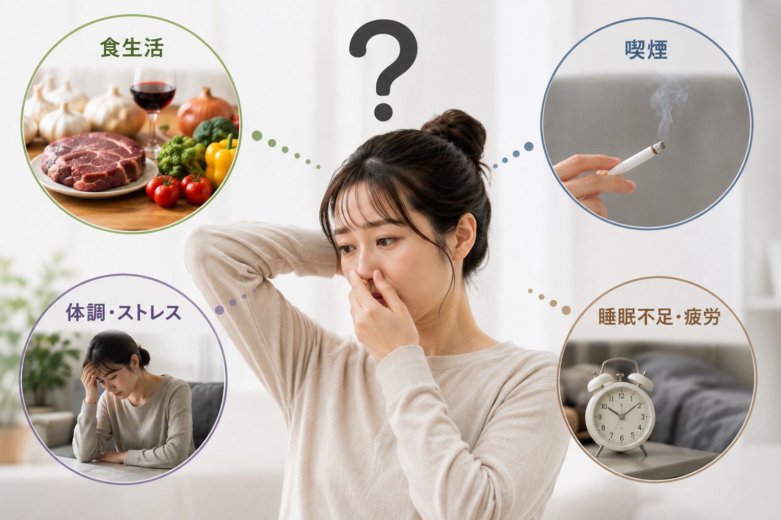 ワキガとは違うかも?生活習慣や身体の変化と臭いの関係を詳しく解説