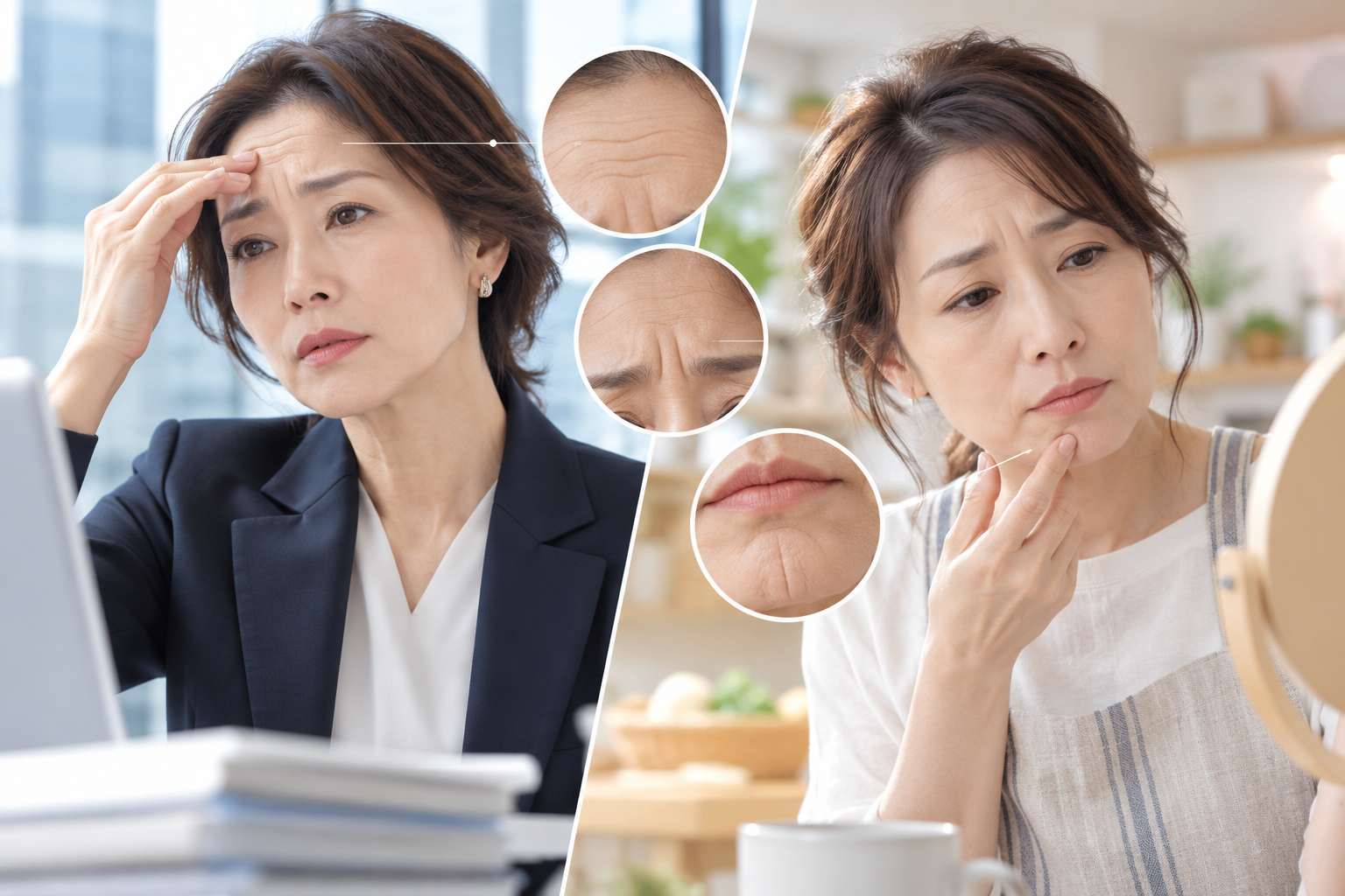 気になる顔のシワを改善するには?原因と治療法の選び方を解説