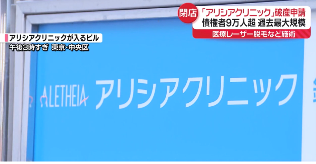 アリシアクリニック倒産